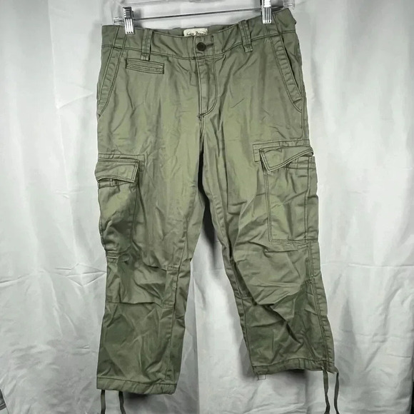 Ralph Lauren Polo Jeans green capri womens size 6 cotton cropped casual - Picture 1 of 9